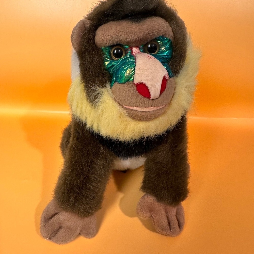 Jungle Joe's Safari Friends Mandrill Plush Small Brown Merlin Monkey Stuffed Toy